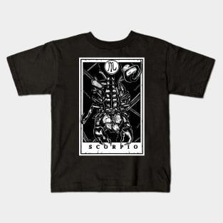 Scorpio Zodiac Tarot Kids T-Shirt